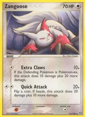 Zangoose from EX Emerald