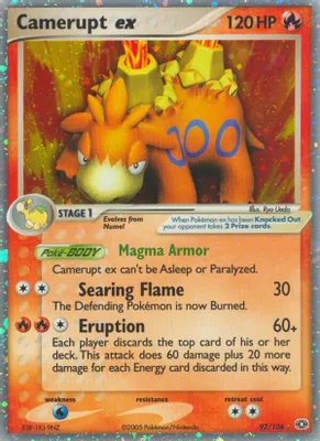 Camerupt ex from EX Emerald