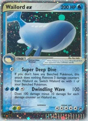 Wailord ex from EX Sandstorm