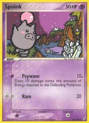 Spoink from EX Crystal Guardians