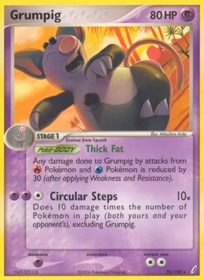 Grumpig from EX Crystal Guardians