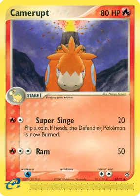 Camerupt from EX Dragon