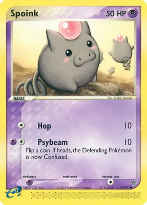 Spoink - 74/97 from EX Dragon