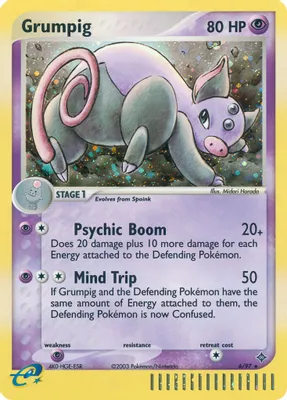 Grumpig from EX Dragon