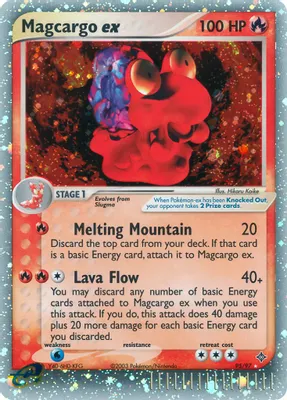 Magcargo ex from EX Dragon