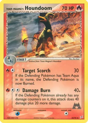 Team Magma's Houndoom - 34/95 from EX Team Magma vs Team Aqua