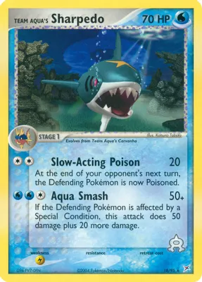 Team Aqua's Sharpedo - 18/95 from EX Team Magma vs Team Aqua