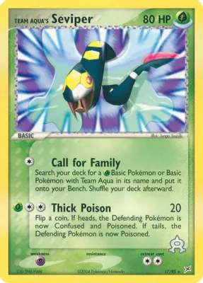 Team Aqua's Seviper from EX Team Magma vs Team Aqua