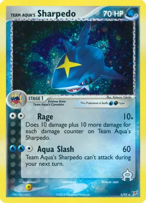 Team Aqua's Sharpedo - 5/95 from EX Team Magma vs Team Aqua