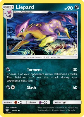 Liepard from Shining Legends