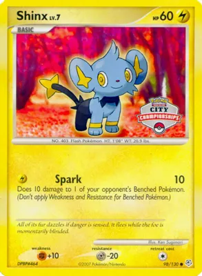 Shinx - 98/130 (City Championships) from Nintendo Promos