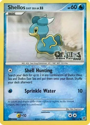 Shellos East Sea - 106/132 (Origins Game Fair 2008) from Nintendo Promos