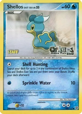 Shellos East Sea - 106/132 (Origins Game Fair 2008) [Staff] from Nintendo Promos