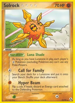 Solrock from EX Legend Maker