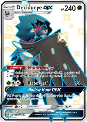 Decidueye GX from Hidden Fates: Shiny Vault