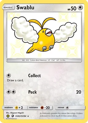 Swablu from Hidden Fates: Shiny Vault