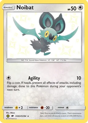 Noibat from Hidden Fates: Shiny Vault