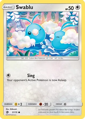 Swablu (57) from Dragon Majesty