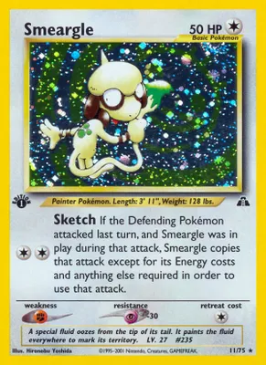 Smeargle (11) from Neo Discovery