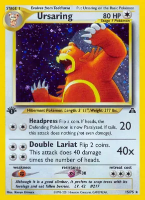 Ursaring (15) from Neo Discovery