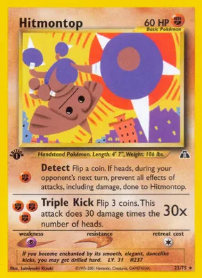 Hitmontop (22) from Neo Discovery