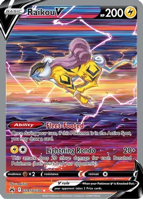 Raikou V from SWSH: Crown Zenith: Galarian Gallery