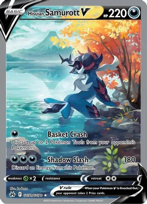 Hisuian Samurott V from SWSH: Crown Zenith: Galarian Gallery
