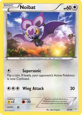 Noibat (#23) from XY Trainer Kit: Sylveon & Noivern