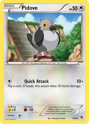 Pidove (#14) from BW Trainer Kit: Excadrill & Zoroark