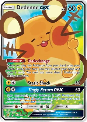 Dedenne GX - 195a/214 from Alternate Art Promos