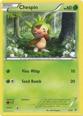 Chespin from Kalos Starter Set