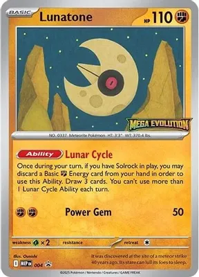 Lunatone - 004 from ME: Mega Evolution Promo