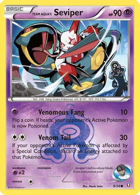 Team Aqua's Seviper from Double Crisis