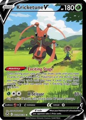 Kricketune V from SWSH12: Silver Tempest Trainer Gallery