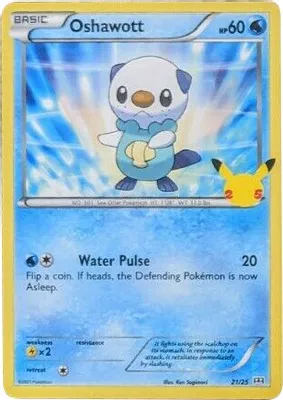 Oshawott - 21/25 from McDonald's 25th Anniversary Promos