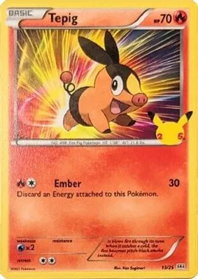 Tepig - 13/25 from McDonald's 25th Anniversary Promos