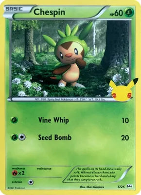 Chespin - 6/25 from McDonald's 25th Anniversary Promos