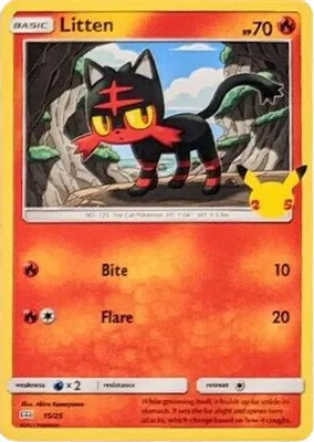 Litten - 15/25 from McDonald's 25th Anniversary Promos