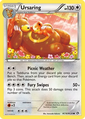 Ursaring from Legendary Treasures: Radiant Collection