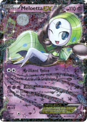 Meloetta EX from Legendary Treasures: Radiant Collection