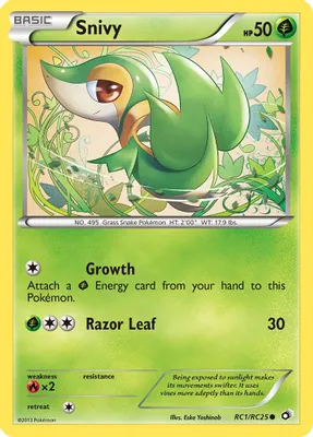 Snivy from Legendary Treasures: Radiant Collection