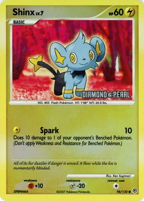 Shinx - 98/130 [Diamond & Pearl] from Burger King Promos
