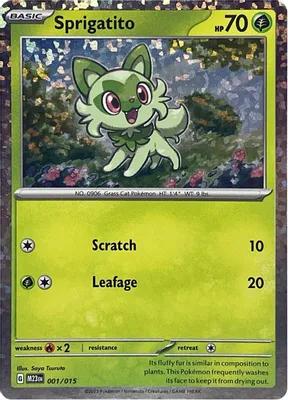 Sprigatito from McDonald's Promos 2023