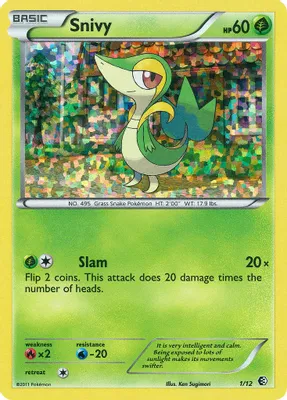 Snivy - 1/12 from McDonald's Promos 2011