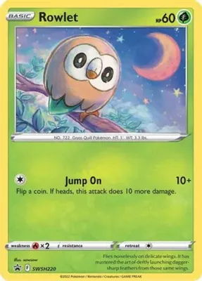 Rowlet - SWSH220 (Cosmos Holo) from Miscellaneous Cards & Products