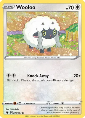 Wooloo - 222/264 (Cosmos Holo) from Miscellaneous Cards & Products