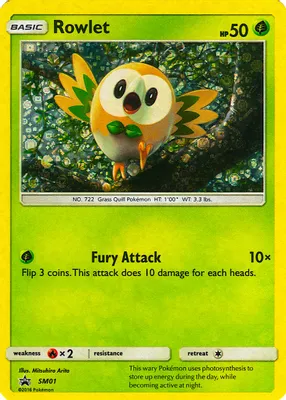 Rowlet - SM01 (General Mills Promo) from Miscellaneous Cards & Products