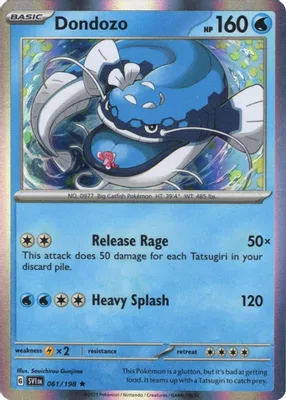 Dondozo - 061/198 (Line Holo) from Miscellaneous Cards & Products