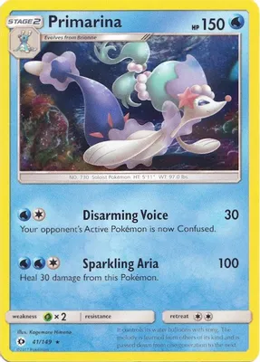 Primarina - 41/149 (Water Web Holo) from Miscellaneous Cards & Products