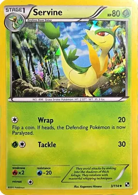Servine - 3/114 (Cracked Ice Holo) from Miscellaneous Cards & Products